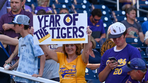 LSU fans in Omaha.